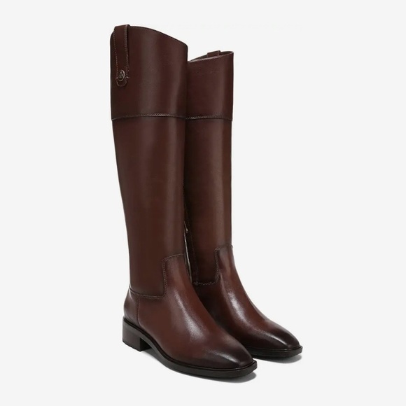 Sam Edelman Shoes - SAM EDELMAN $250 Women Drina Brown Leather Tall Riding Boots Shoes Size 5.5M NWT